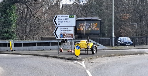 Cornton Road Stirling Sewer Repair