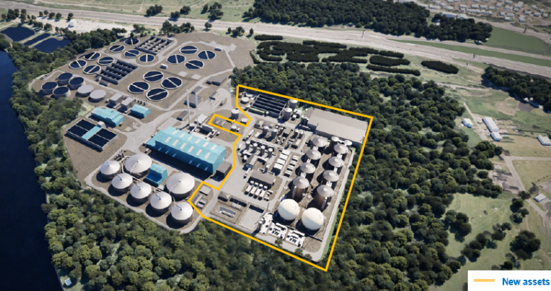 Proposed new bioresources facility at Daldowie