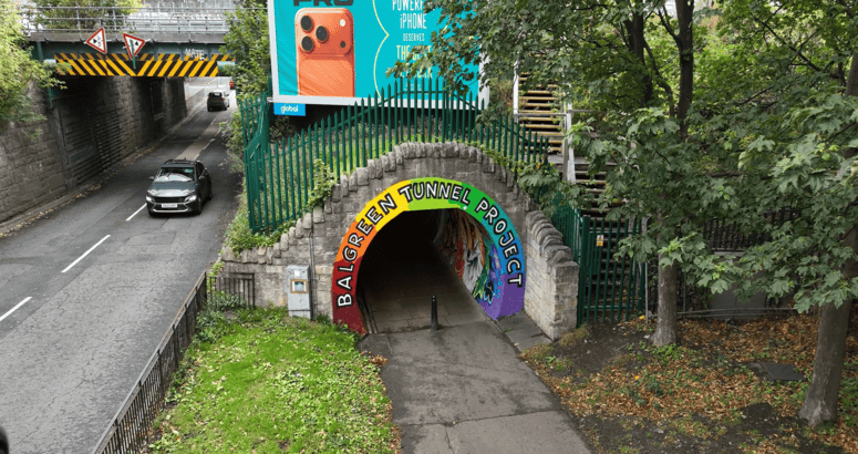 Image of Tunnel brightly painted