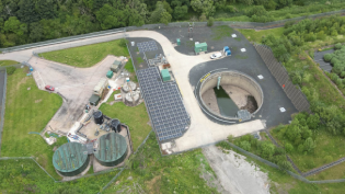 The new solar scheme at the Scottish Water Horizon's facility in Cowdenbeath