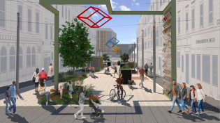 A visualisation of what the Union Street redevelopment project will look like once complete