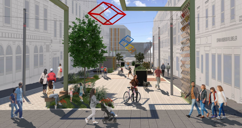 A visualisation of what the Union Street redevelopment project will look like once complete