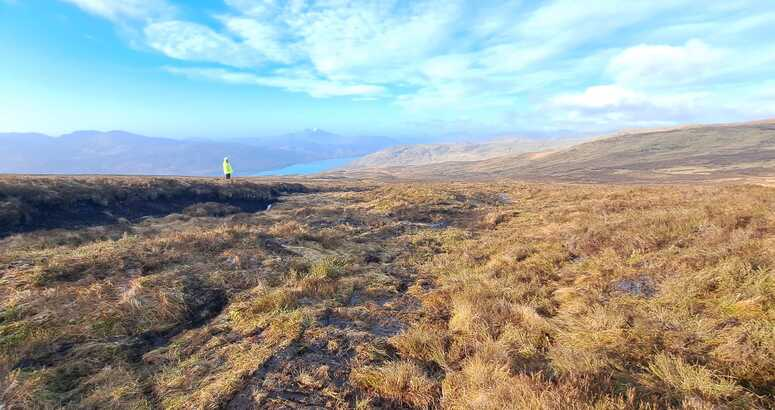 Peatland restoration work at Loch Katrine