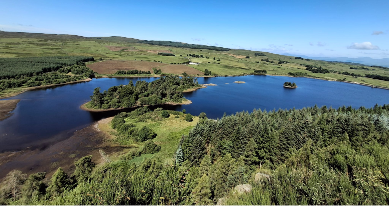 Drone image of North Third Reservoir.