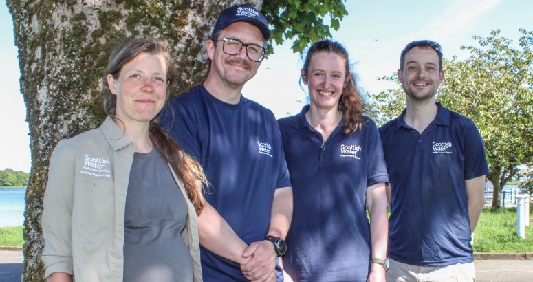 4 Reservoir Rangers pictured in front of large tree
