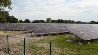 The solar panels that have been installed at Linwood WWPS
