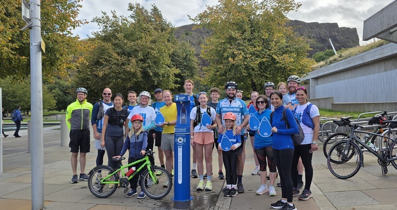 Group of fundraisers at Edinburgh TUT
