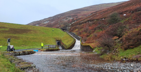 Image of the bottom of the spillway